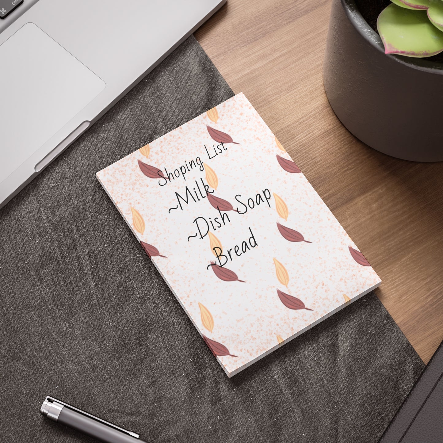 Fall Leaves Autumn Themed Notepad