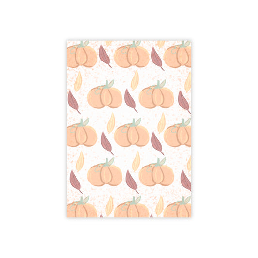 Pumpkin With Leaves Fall Themed Notepad