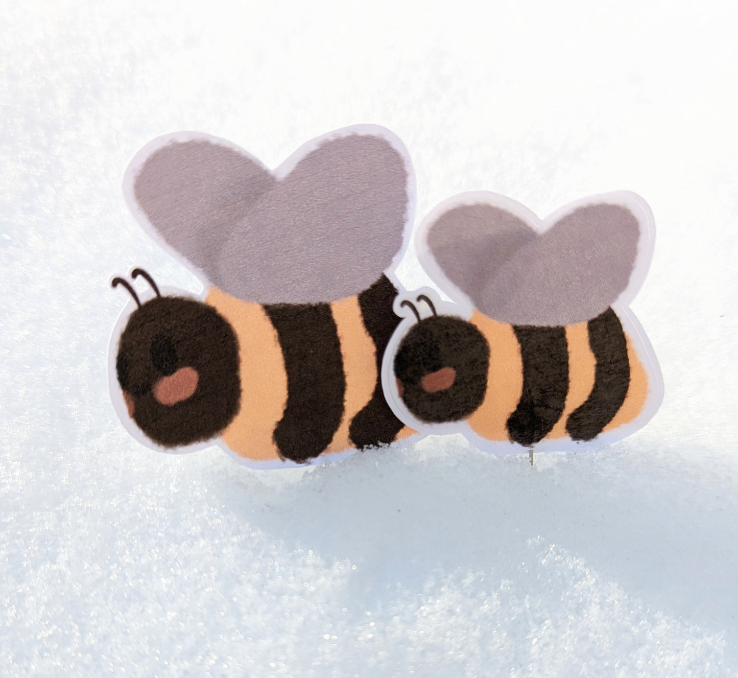 Mini Bee Handmade Individual Sticker