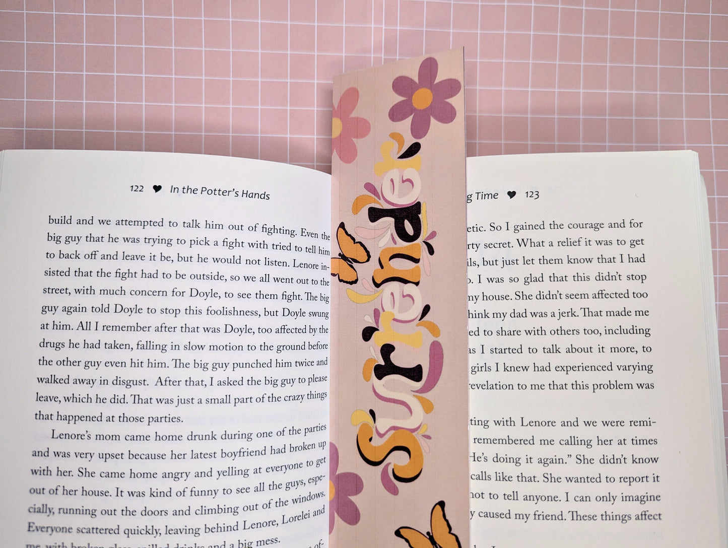 Surrender 2024 Handmade Bookmark