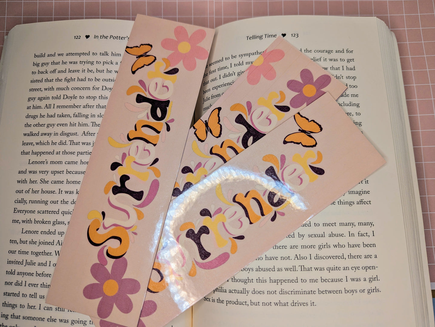 Surrender 2024 Handmade Bookmark