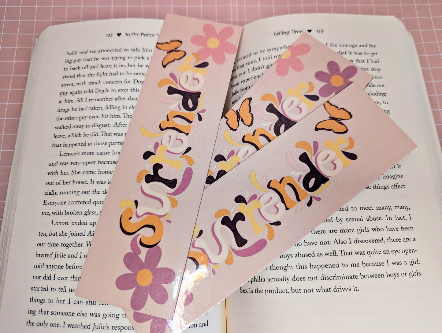 Surrender 2024 Handmade Bookmark