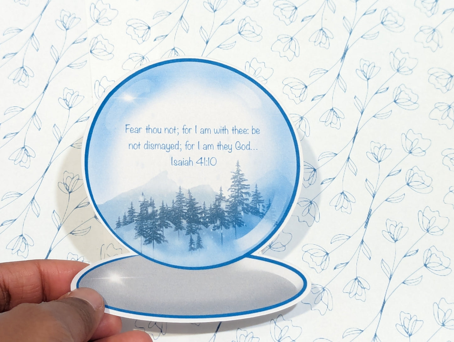 Handmade Individual Snow Globe Sticker