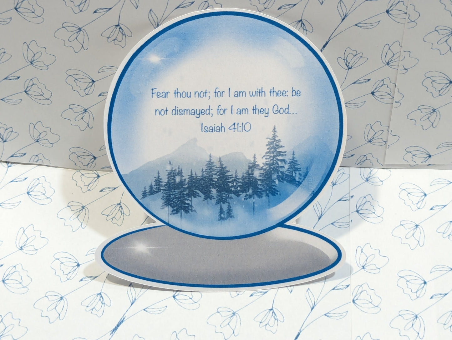 Handmade Individual Snow Globe Sticker