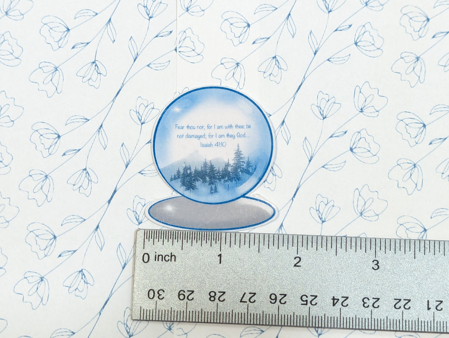 Mini Handmade Individual Snow Globe Sticker