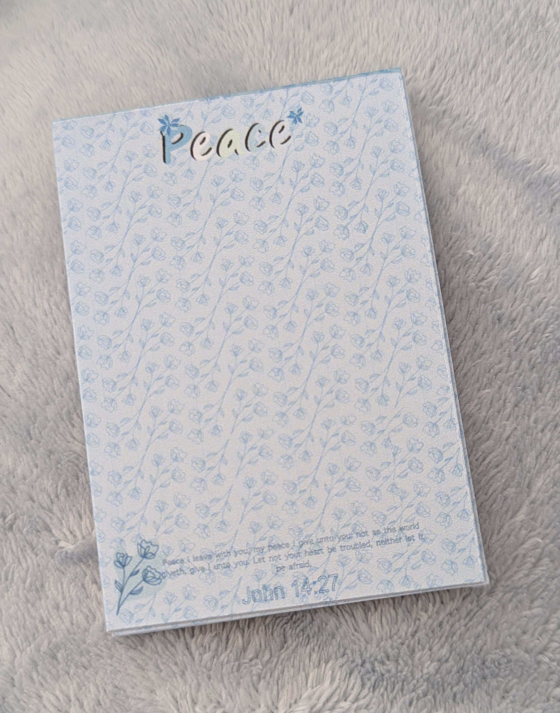 Mini Handcrafted Peace Notepads - Made in His Image