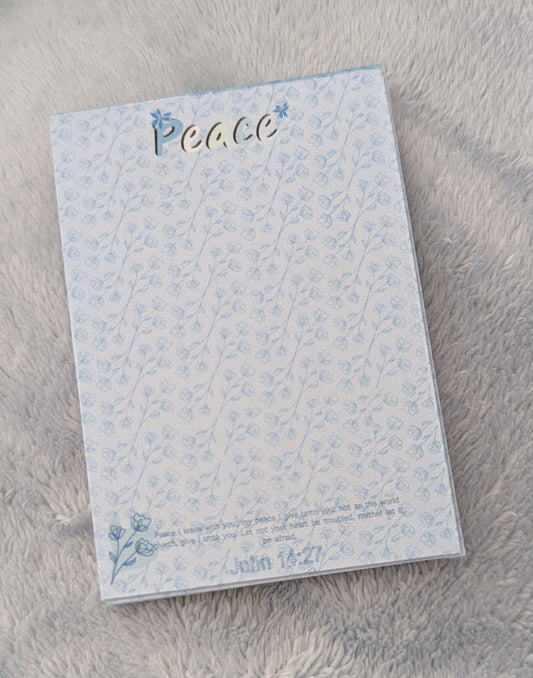 Mini Handcrafted Peace Notepads - Made in His Image