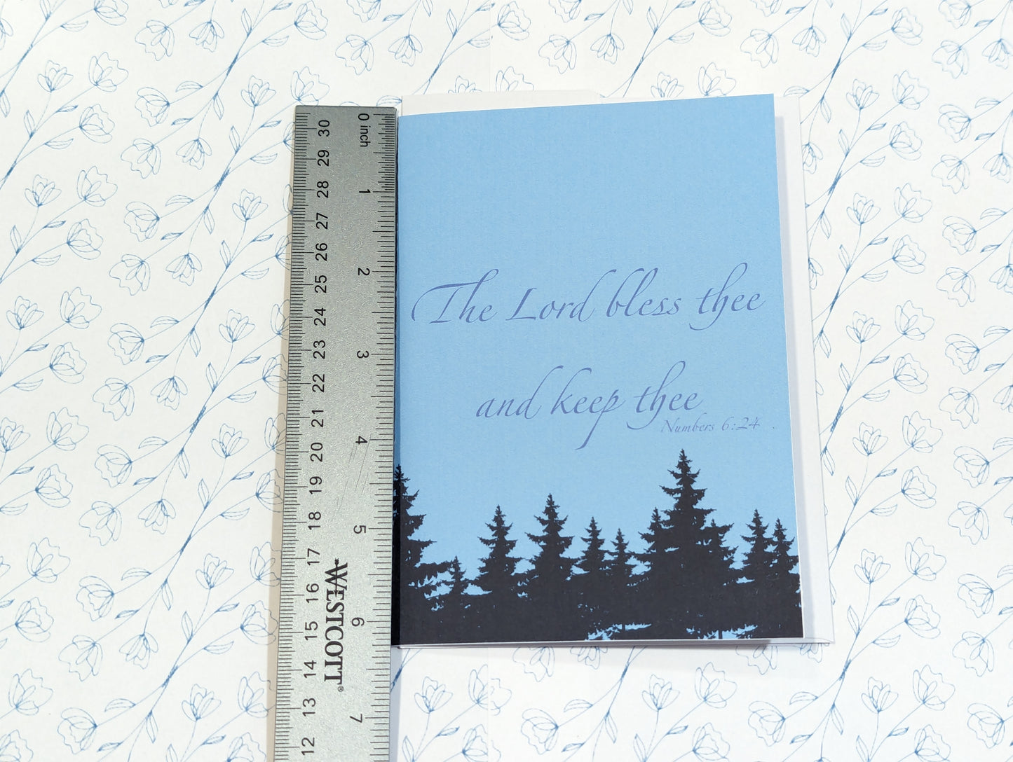 Handmade "The Lord bless thee and keep thee" Greeting Card