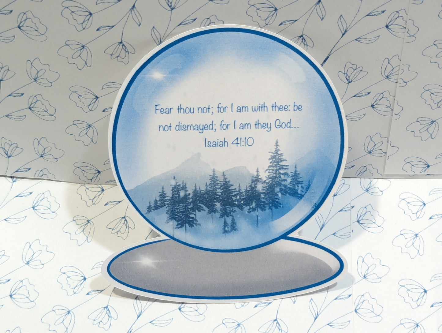 Handmade Individual Snow Globe Sticker