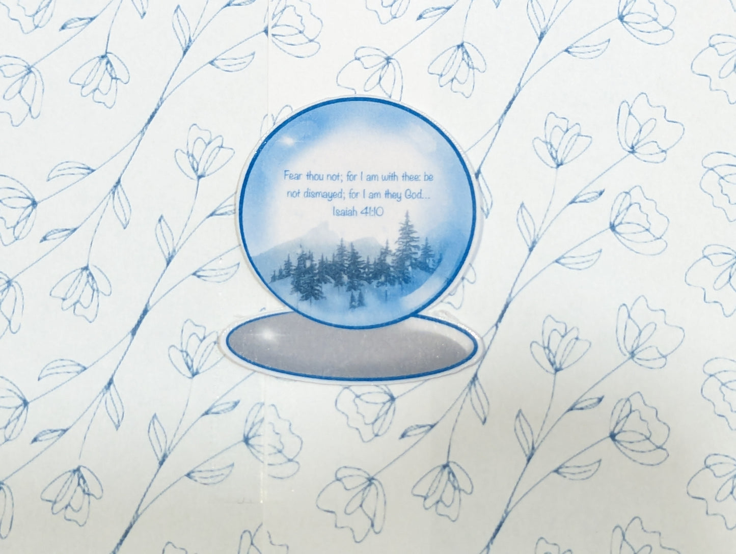 Mini Handmade Individual Snow Globe Sticker