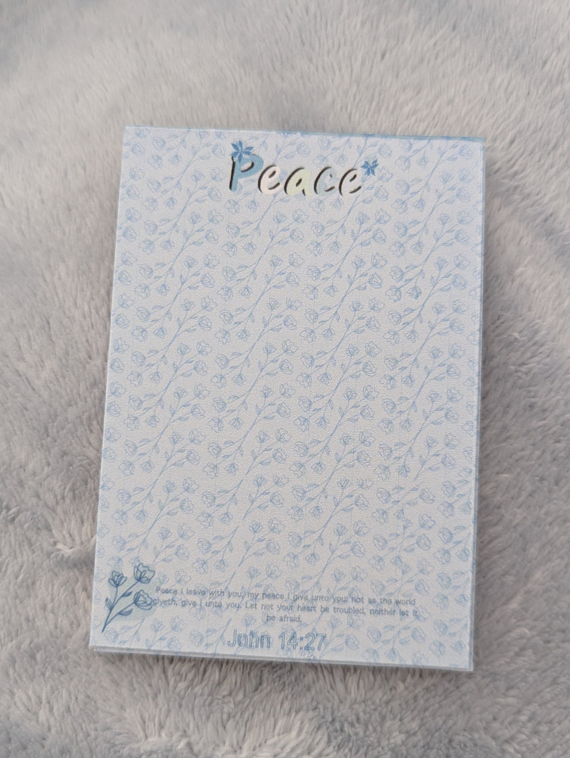Mini Handcrafted Peace Notepads - Made in His Image