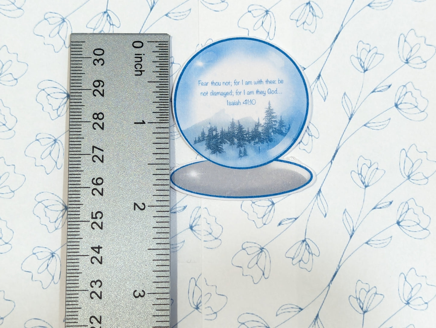 Mini Handmade Individual Snow Globe Sticker