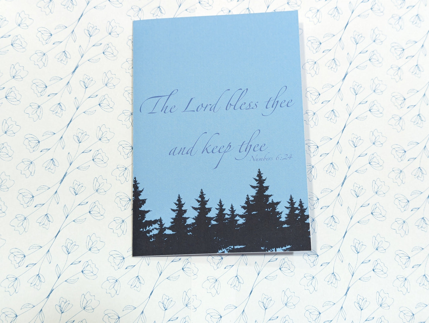 Pack of 12 Handmade "The Lord bless thee and keep thee" Greeting Card