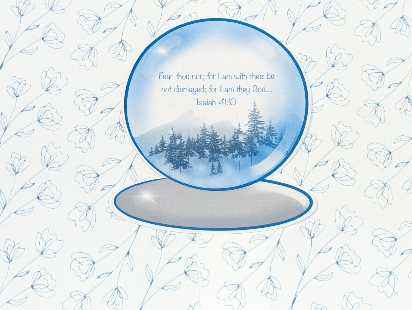 Handmade Individual Snow Globe Sticker