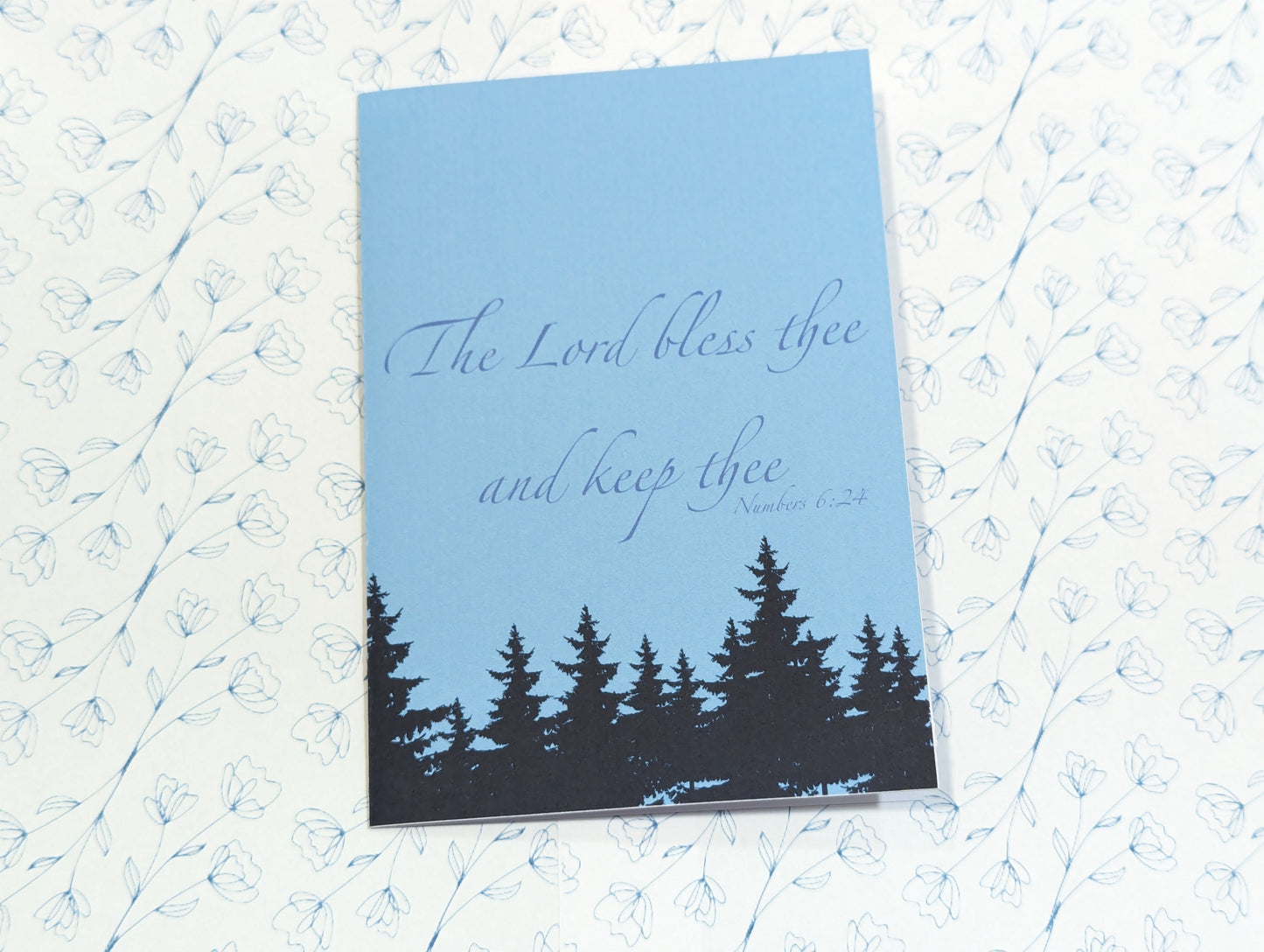 Handmade "The Lord bless thee and keep thee" Greeting Card