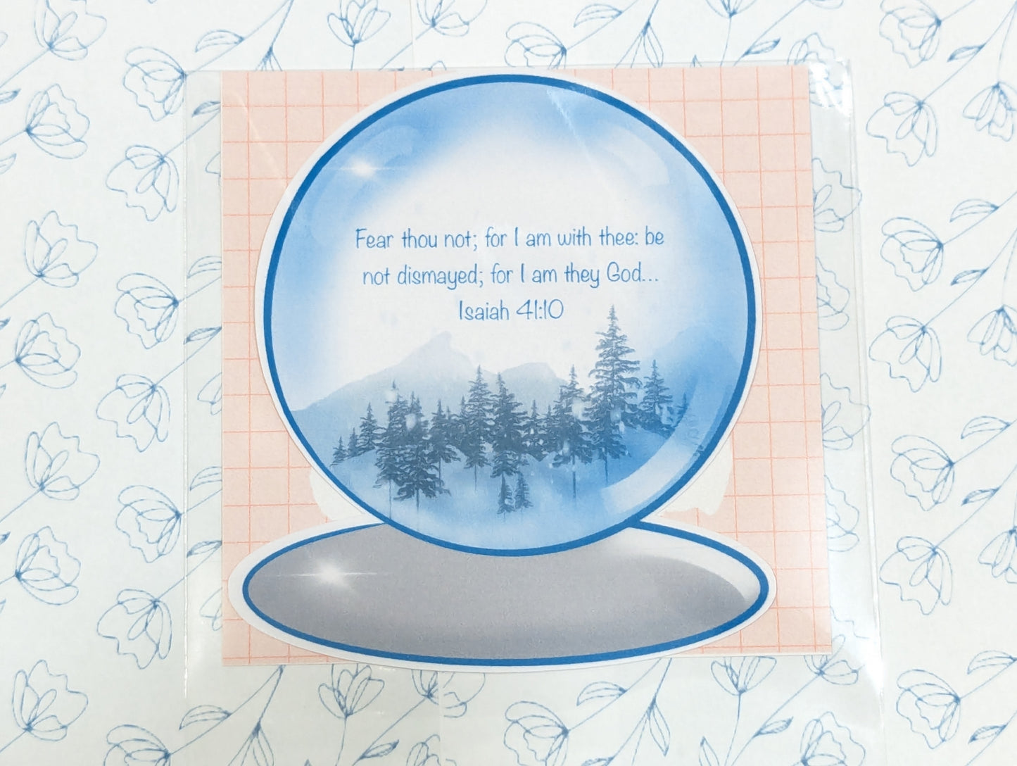 Handmade Individual Snow Globe Sticker