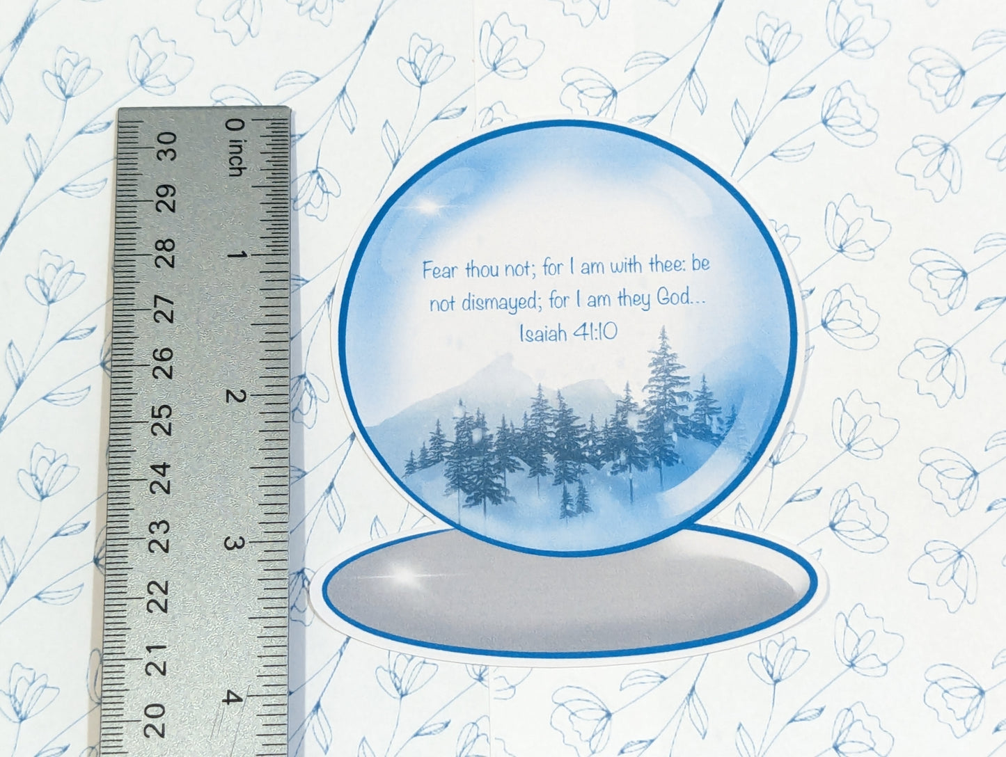 Handmade Individual Snow Globe Sticker